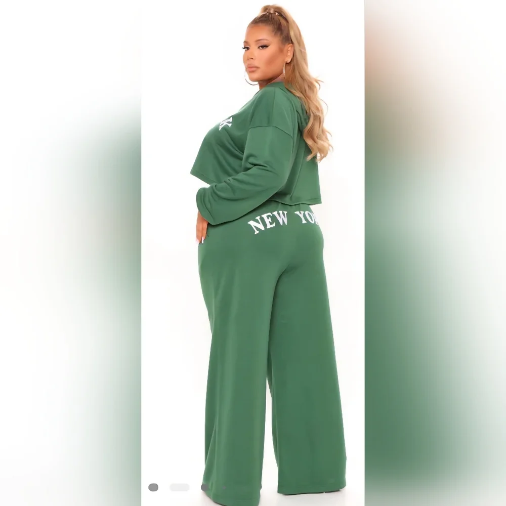 Having It My Way Pant Set/ Hunter Green - Picture 2 of 4